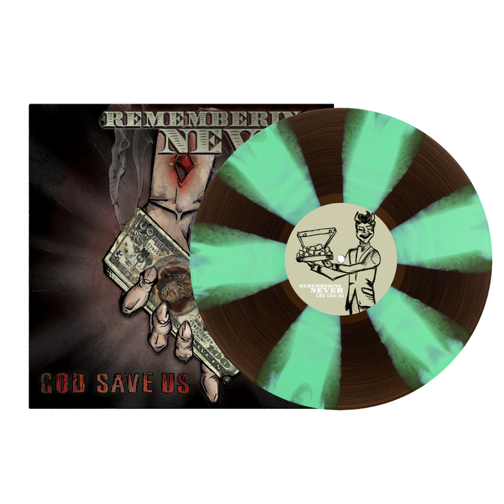 "God Save Us" - Translucent Black / Spring Green Pinwheel Vinyl